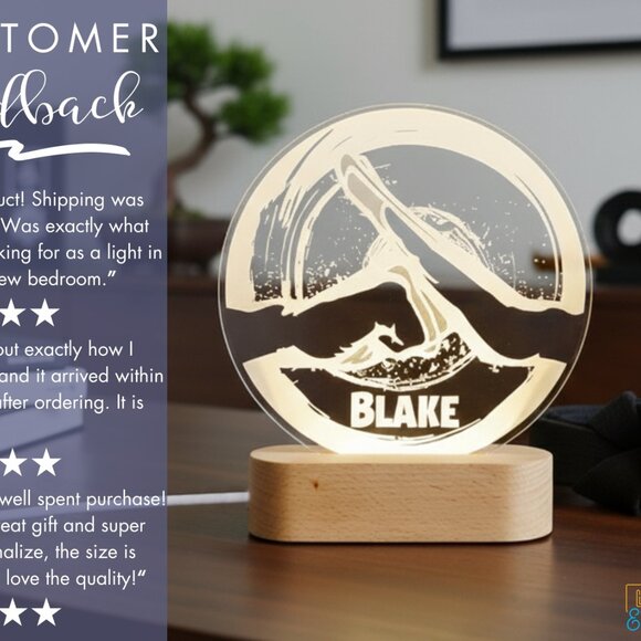 Karate Night Light – Personalized LED Lamp for Martial Arts Fans - Picture 7 of 8